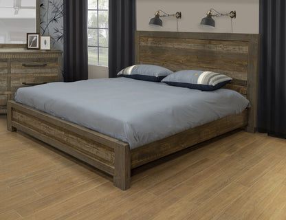 Loft - King Headboard - Two Tone Gray / Brown