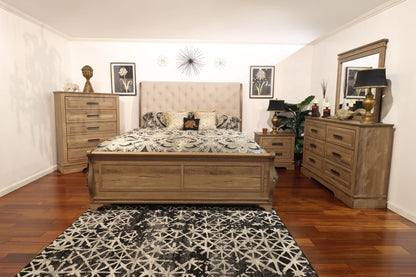 Coventry Hall - Western King Side Rails - Pecan