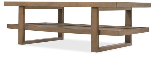 Sonnet - Rectangular Cocktail Table - Dark Gray / Dark Brown