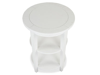 Heron Cove - Round Accent End Table - Chalk White