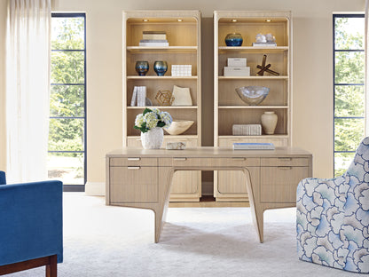 Montreux - Montreux Executive Desk - Light Brown