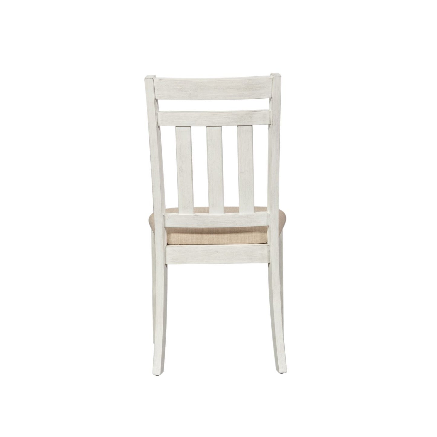 Summerville - Slat Back Side Chair - Soft White Wash / Wirebrushed Gray