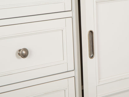 Willowbrook - Door Chest - Egg Shell White With Slight Rub Through