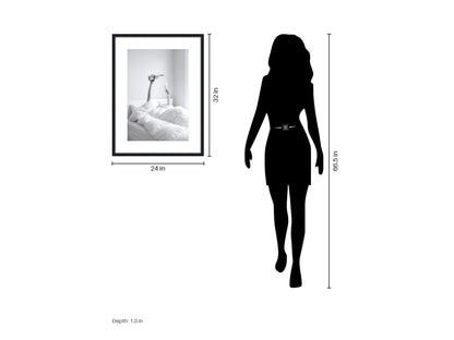 Champagne Morning II - 24 X 32 - Framed Print Under Glass - White