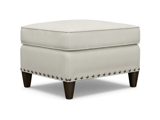 Lexington Leather - Chase Leather Ottoman - White