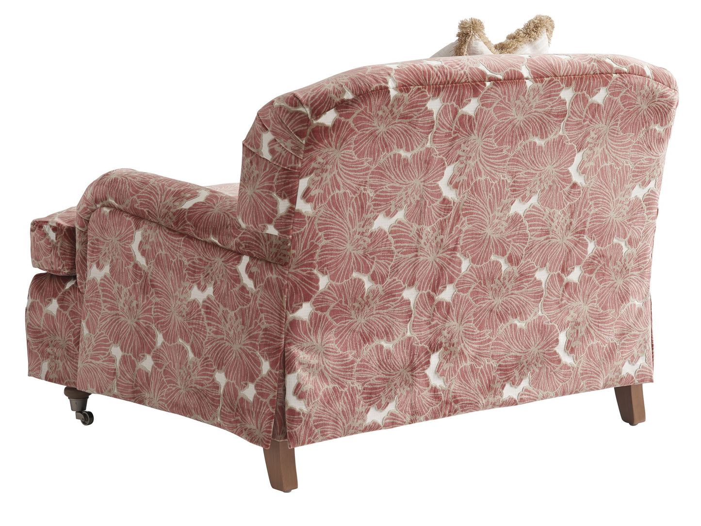 Barclay Butera Upholstery - Athos Chair With Pewter Casters - Red