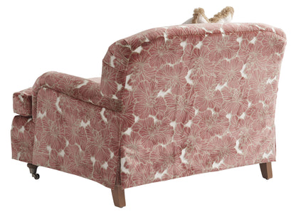 Barclay Butera Upholstery - Athos Chair With Pewter Casters - Red