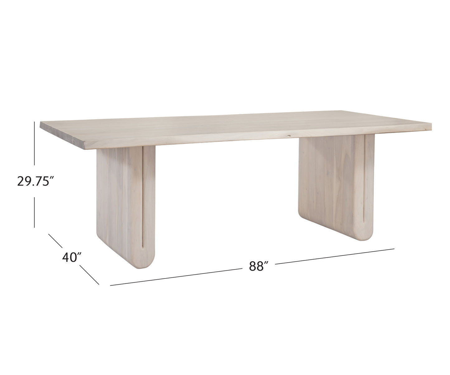 Nadia - Dining Table Base - White