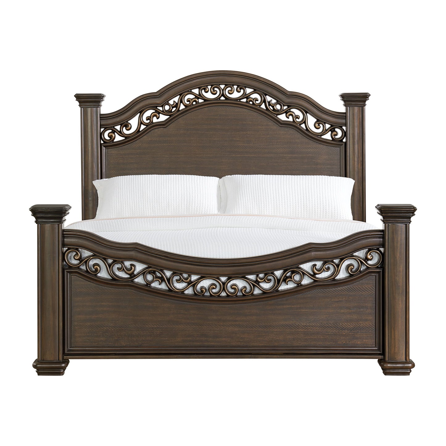 Brunswick - King Panel Footboard With Slats - Mahogany