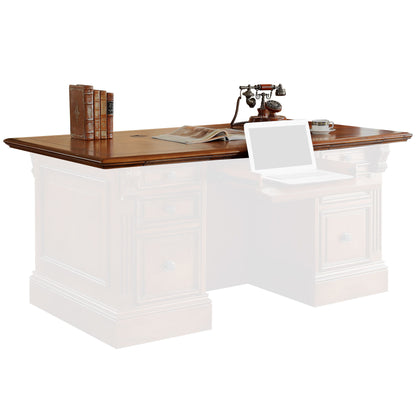 Huntington - Executive Desktop - Antique Vintage Pecan