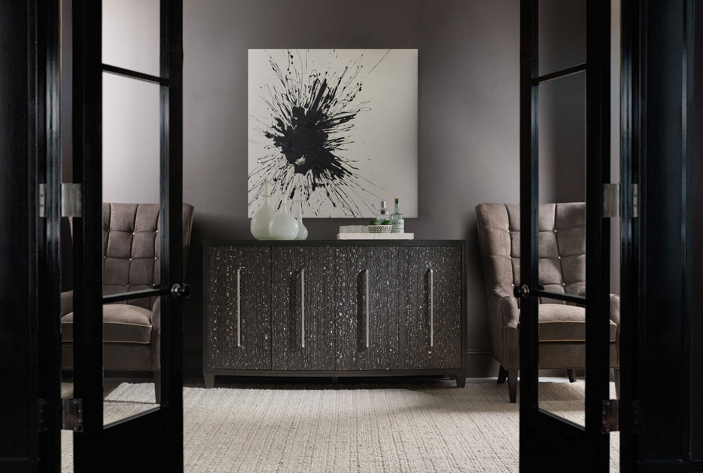 Melange - Midnight Credenza - Black