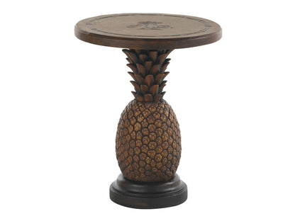 Alfresco Living - 22" Pineapple Table - Dark Brown