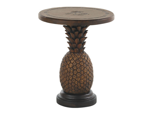 Alfresco Living - 22" Pineapple Table - Dark Brown