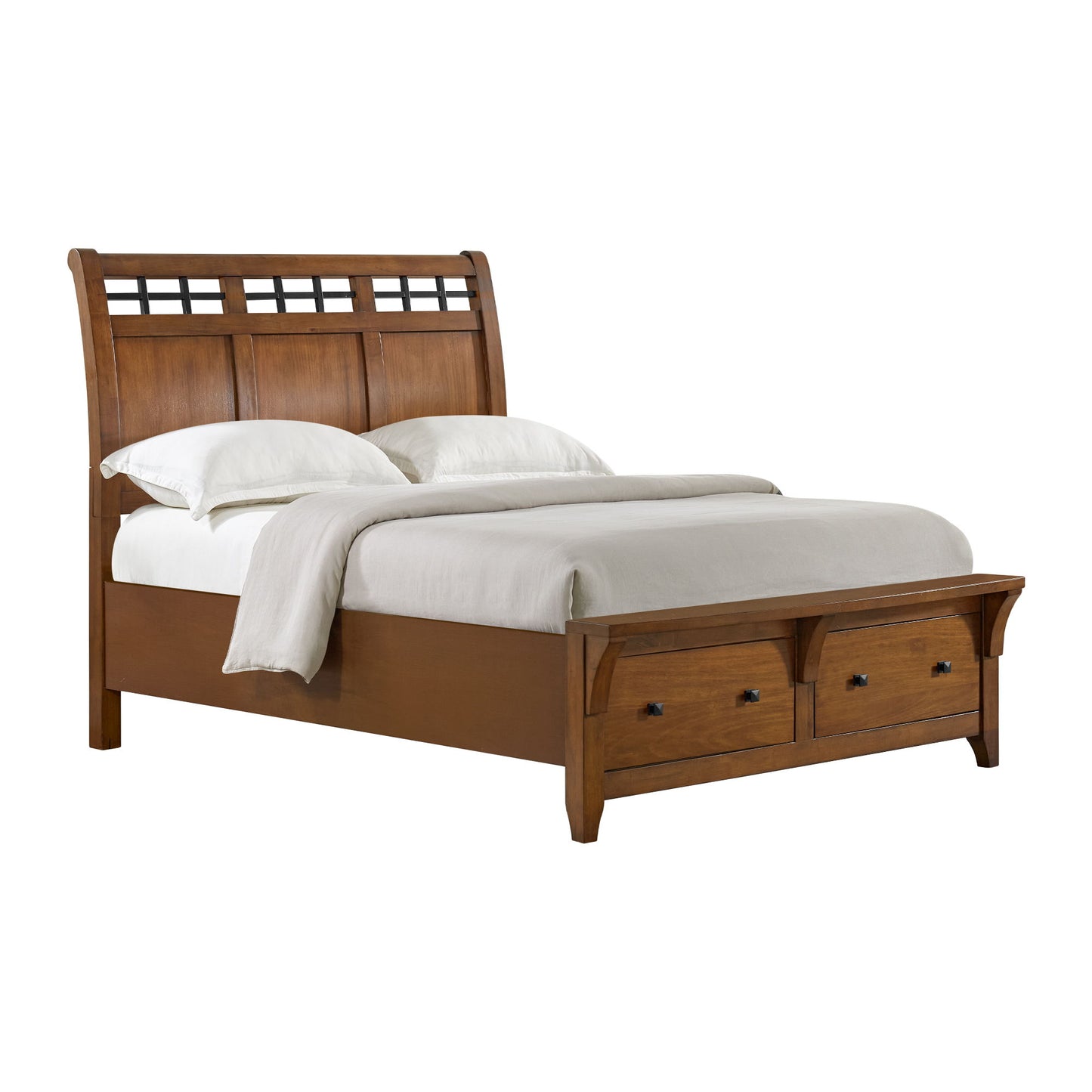 Gage - Queen Sleigh Headboard - Chestnut