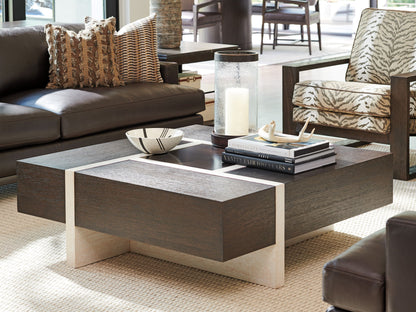 Park City - Solace Square Cocktail Table - Dark Brown