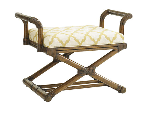 Bali Hai - Echo Beach Bench - Dark Brown / White