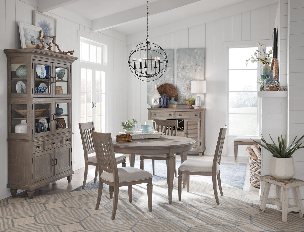 Lancaster - Extendable Round Dining Table Set