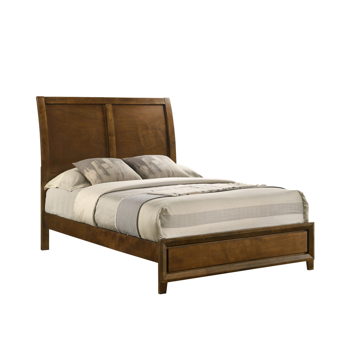Ballard - Full Headboard, Footboard & Slat Kit - Walnut