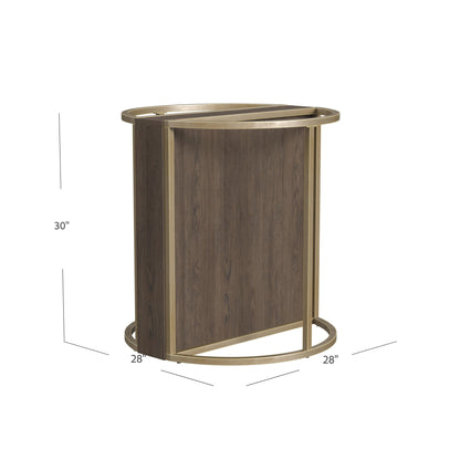 Stefan - Dining Table Base - Champagne