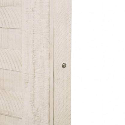 Augusta - 6/6-6/0 King/California King Footboard & Roll Out Slats - Rustic White