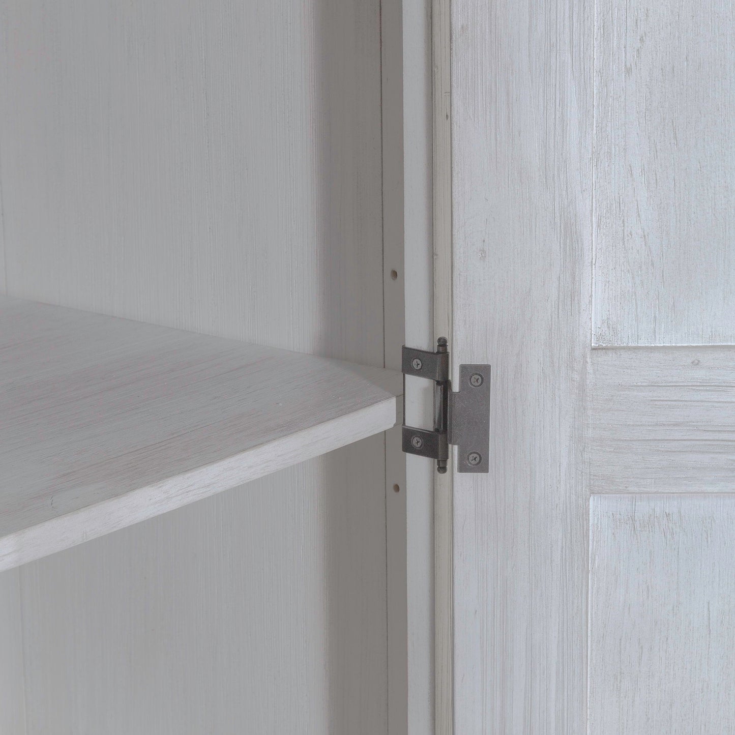 River Place - Armoire - Riverstone White & Tobacco