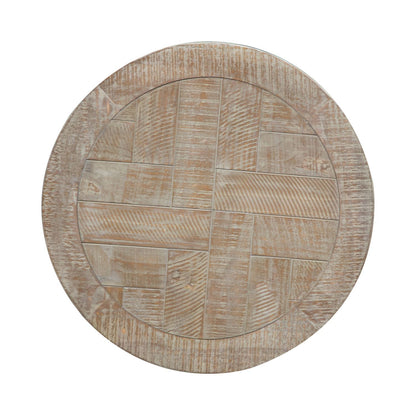 Parkland Falls - Round End Table - Weathered Taupe