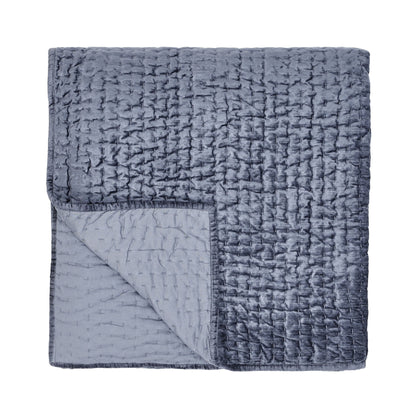 Bari - Velvet Quilt - Sea Fog