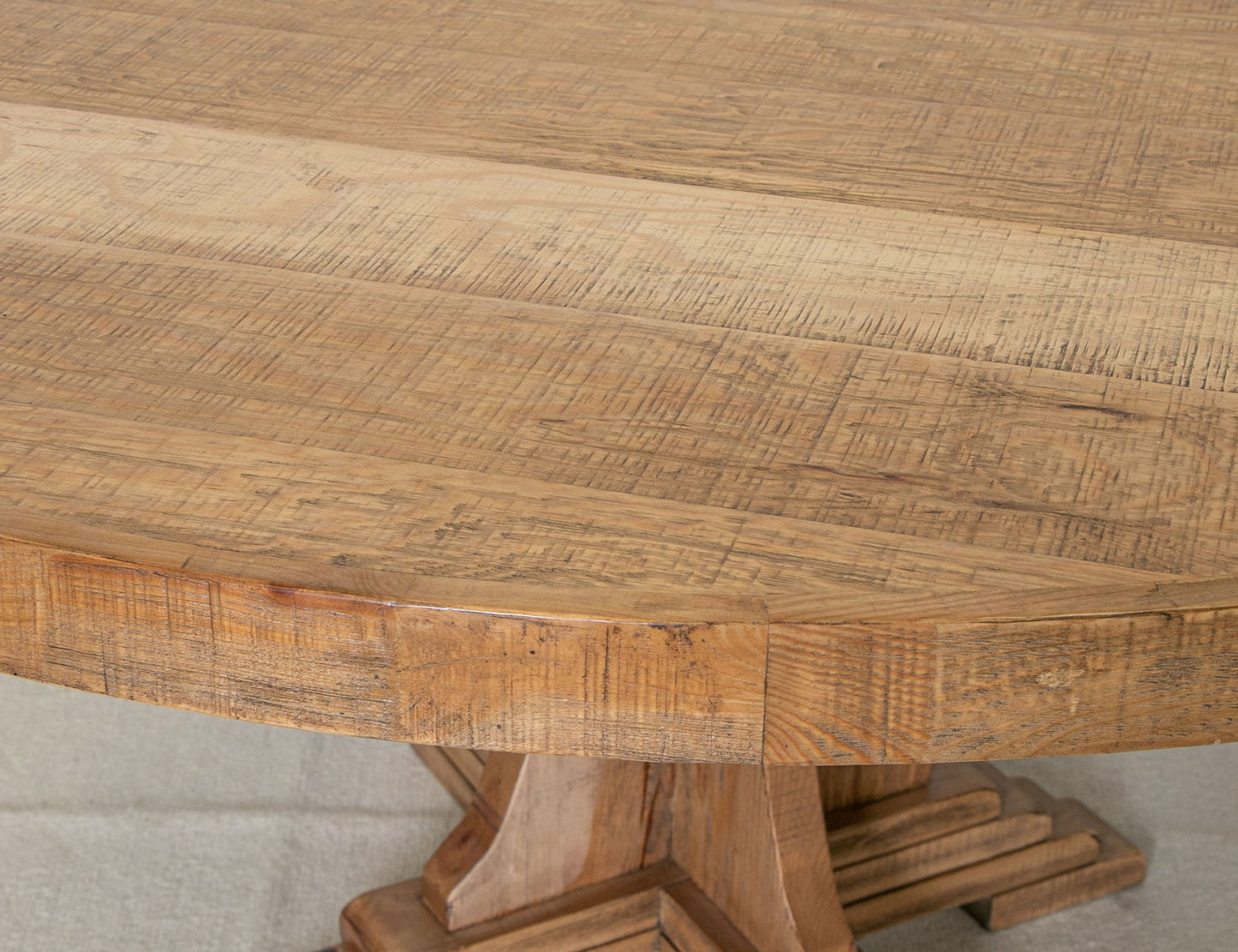 Marquez - Round Table Top - Two Tone Light Brown