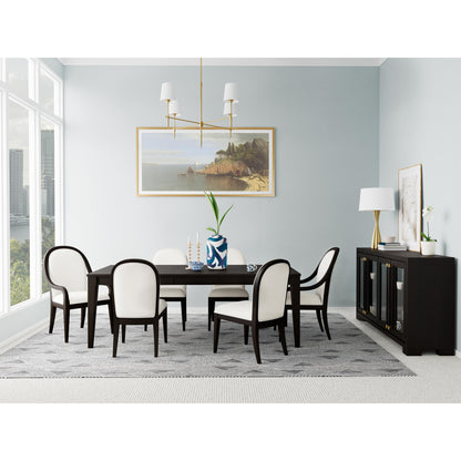 Lydia - Curved Upholstered Chair