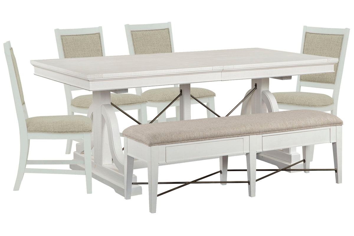Heron Cove - Extendable Trestle Dining Table Set