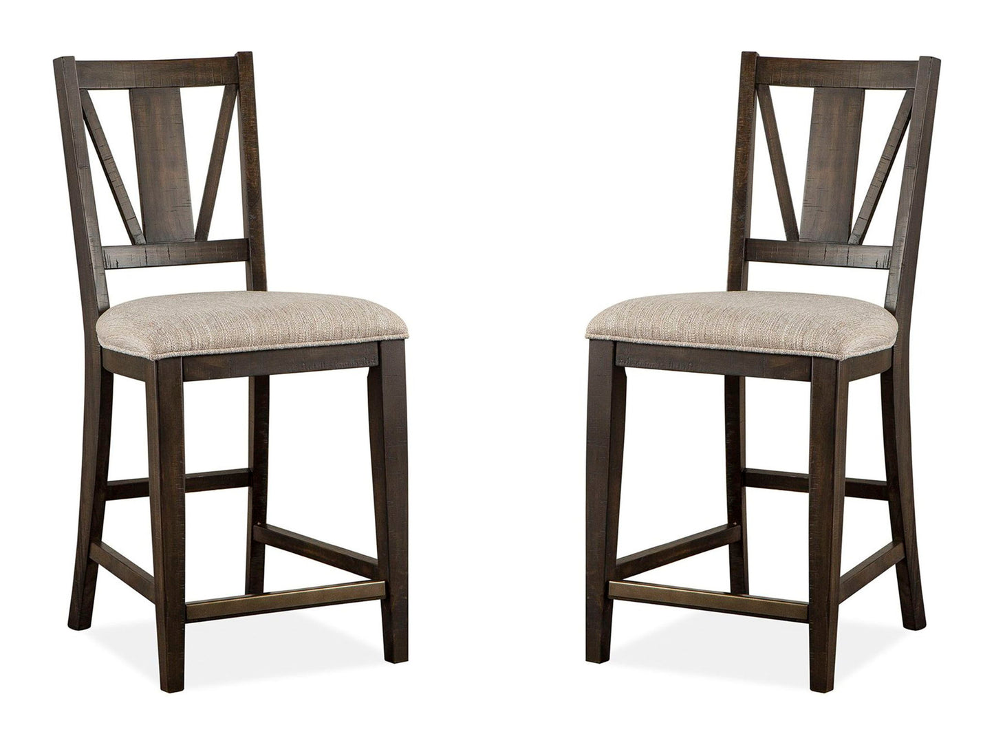 Westley Falls - Counter Chair With Upholstered Seat (Set of 2) - Graphite