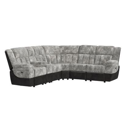 Santorini - LHF Power Motion Recliner - Dillon / Shire Steel