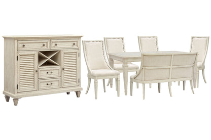 Newport - 7 Piece Extendable Rectangular Dining Table Set