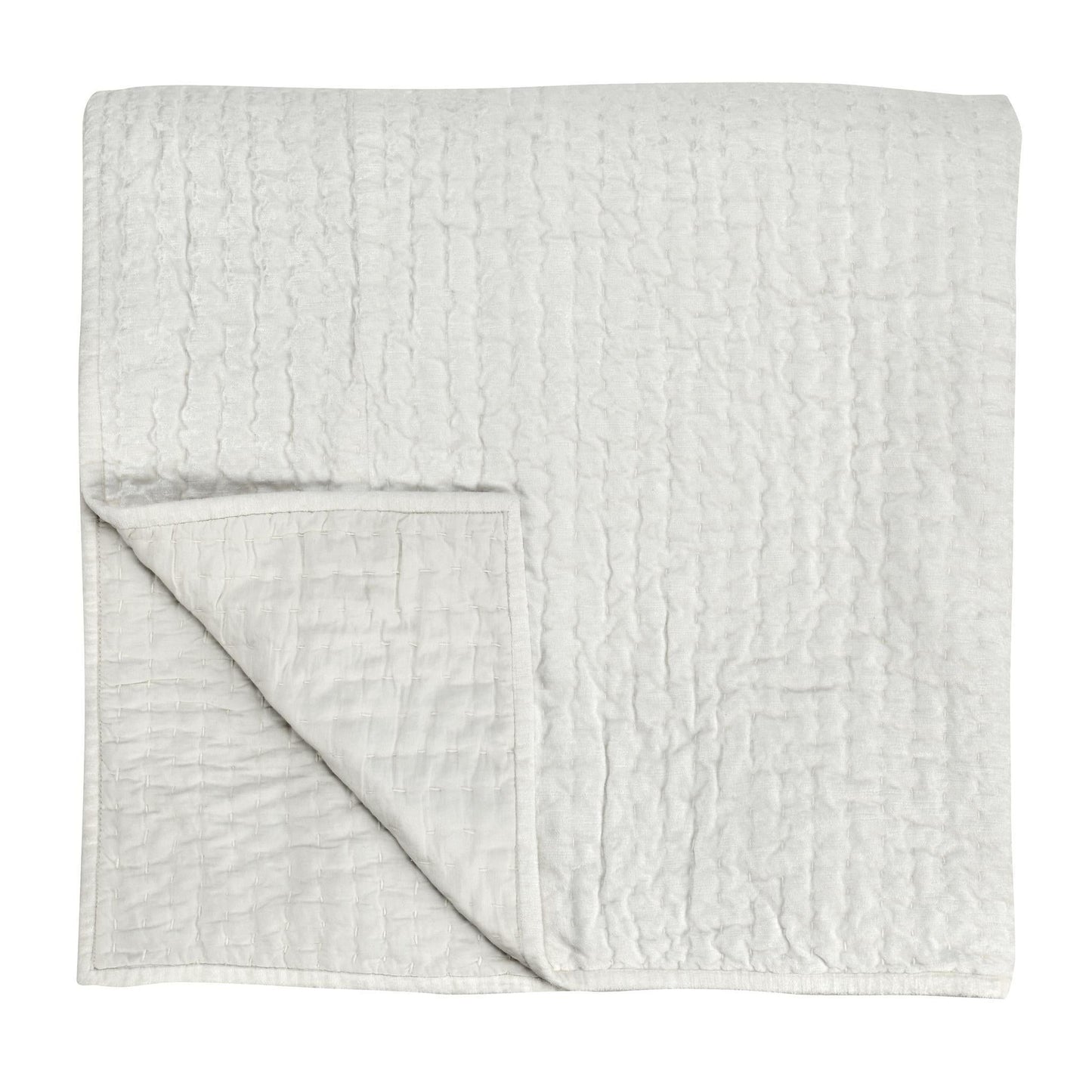 Bari - Velvet Quilt - Cloud