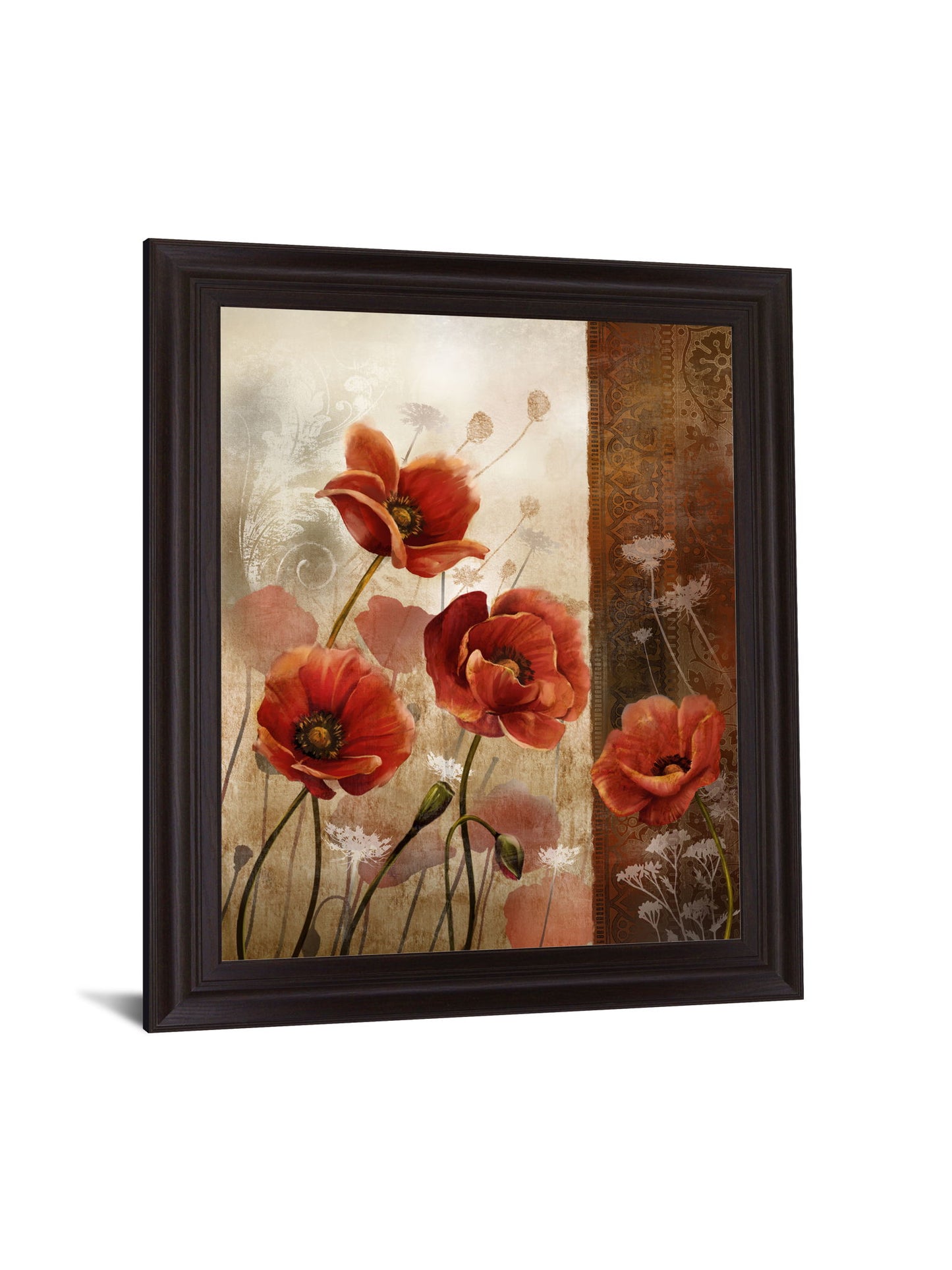 Crimson Reverie - 28" x 34" Framed Wall Art - Red