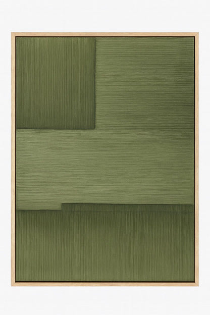 Framed Canvas Sycamore Bark - Natural