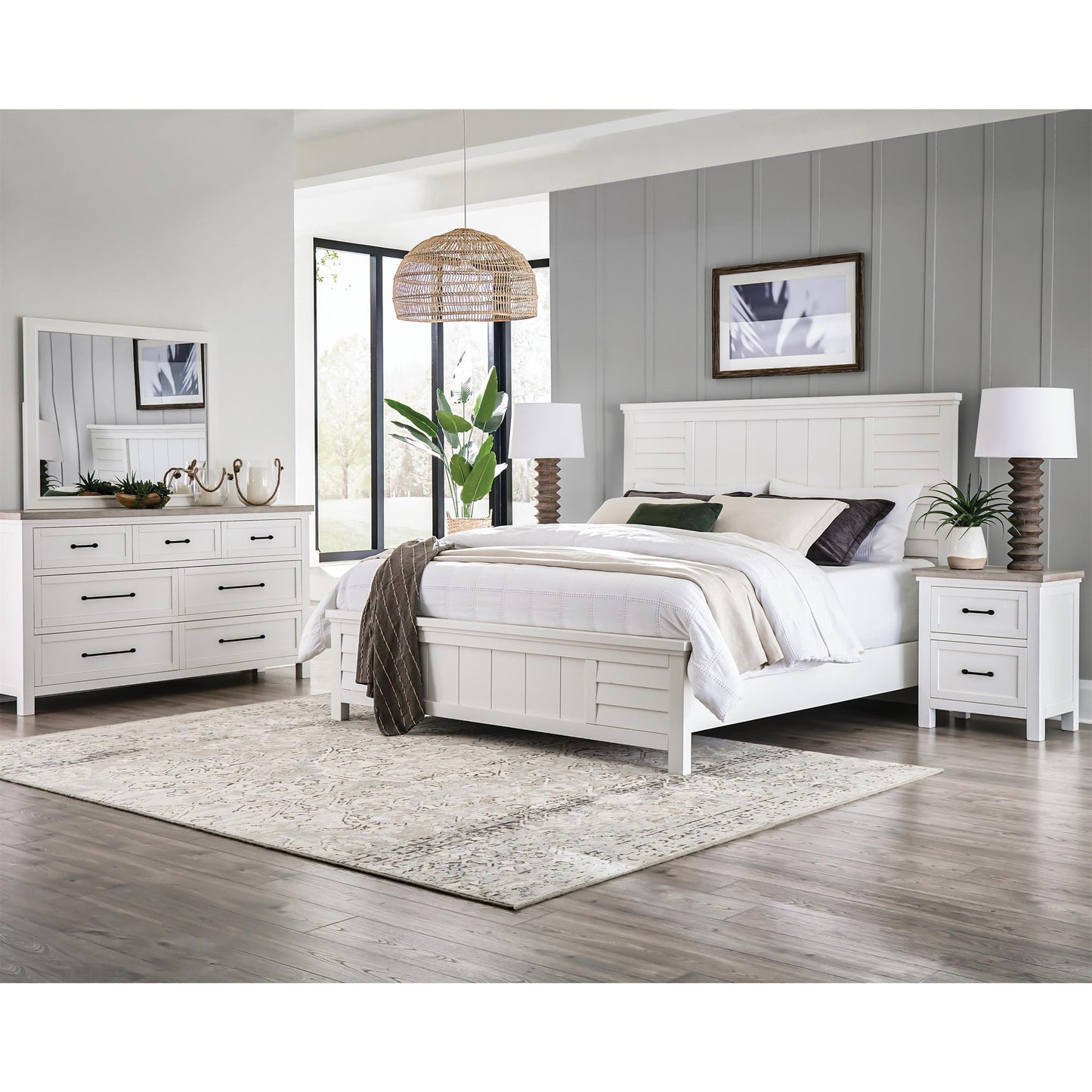 Cora - King Louver Footboard - Cloud