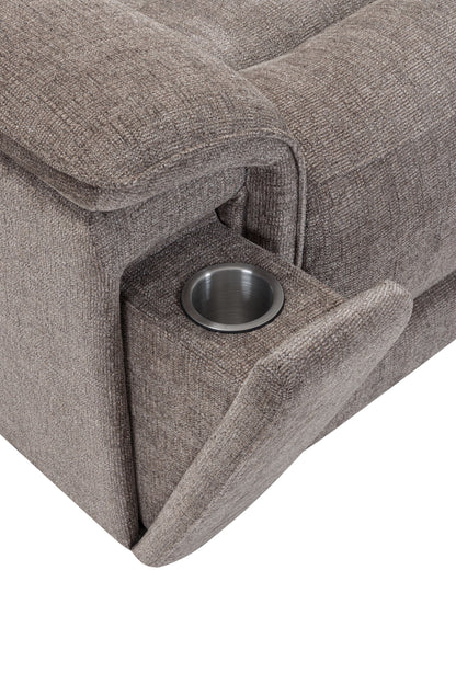 Colton - Power Zero Gravity Sofa With Drop Down Table And Immersive Audio P3 - Branson Tweed