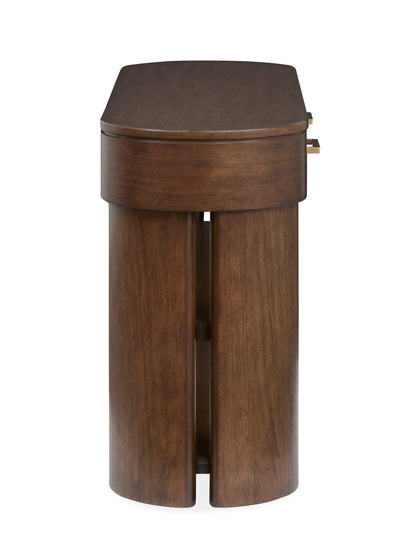 Holloway - Oval Sofa Table - Toasted Almond