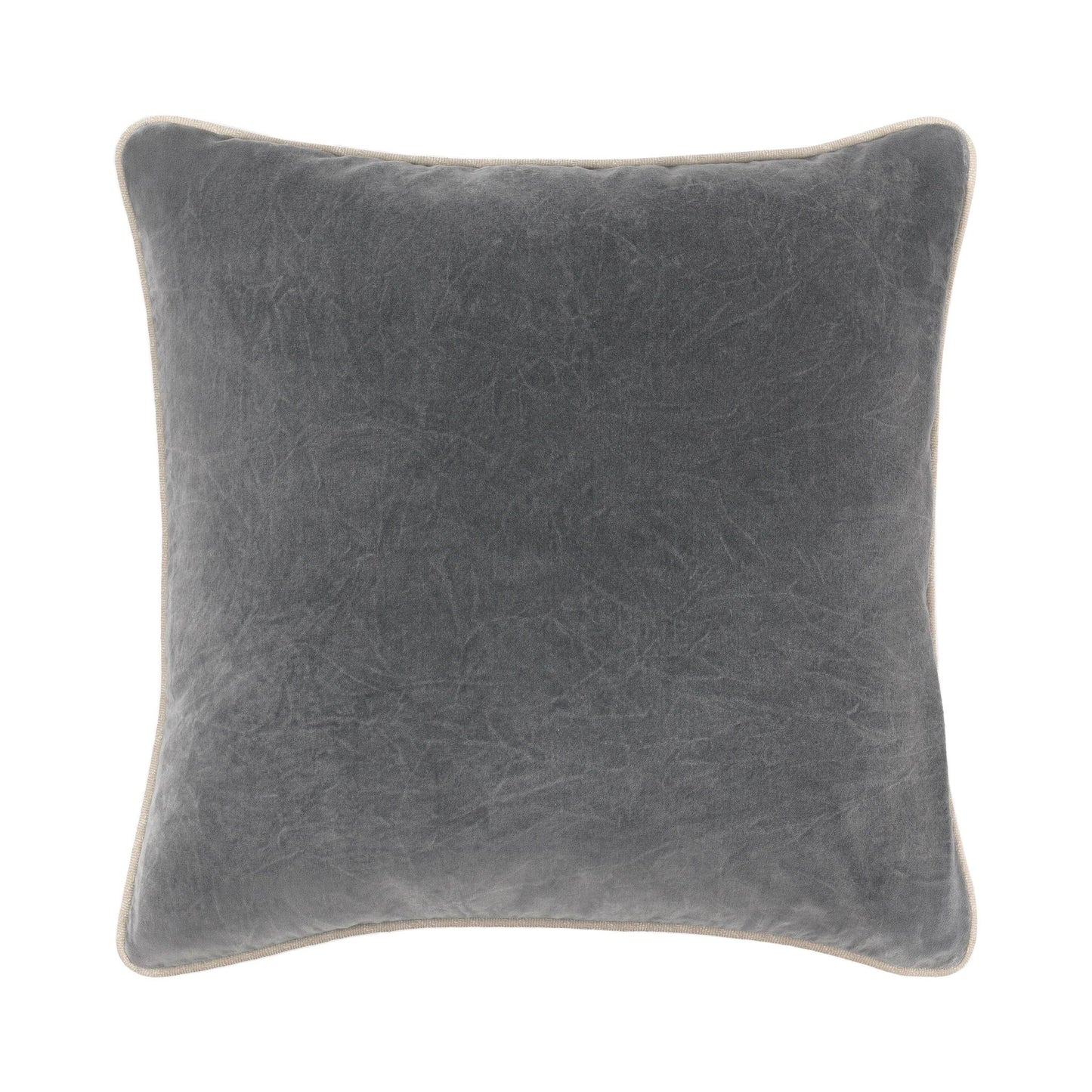 Heirloom Velvet - SLD Pillow - Stone Gray