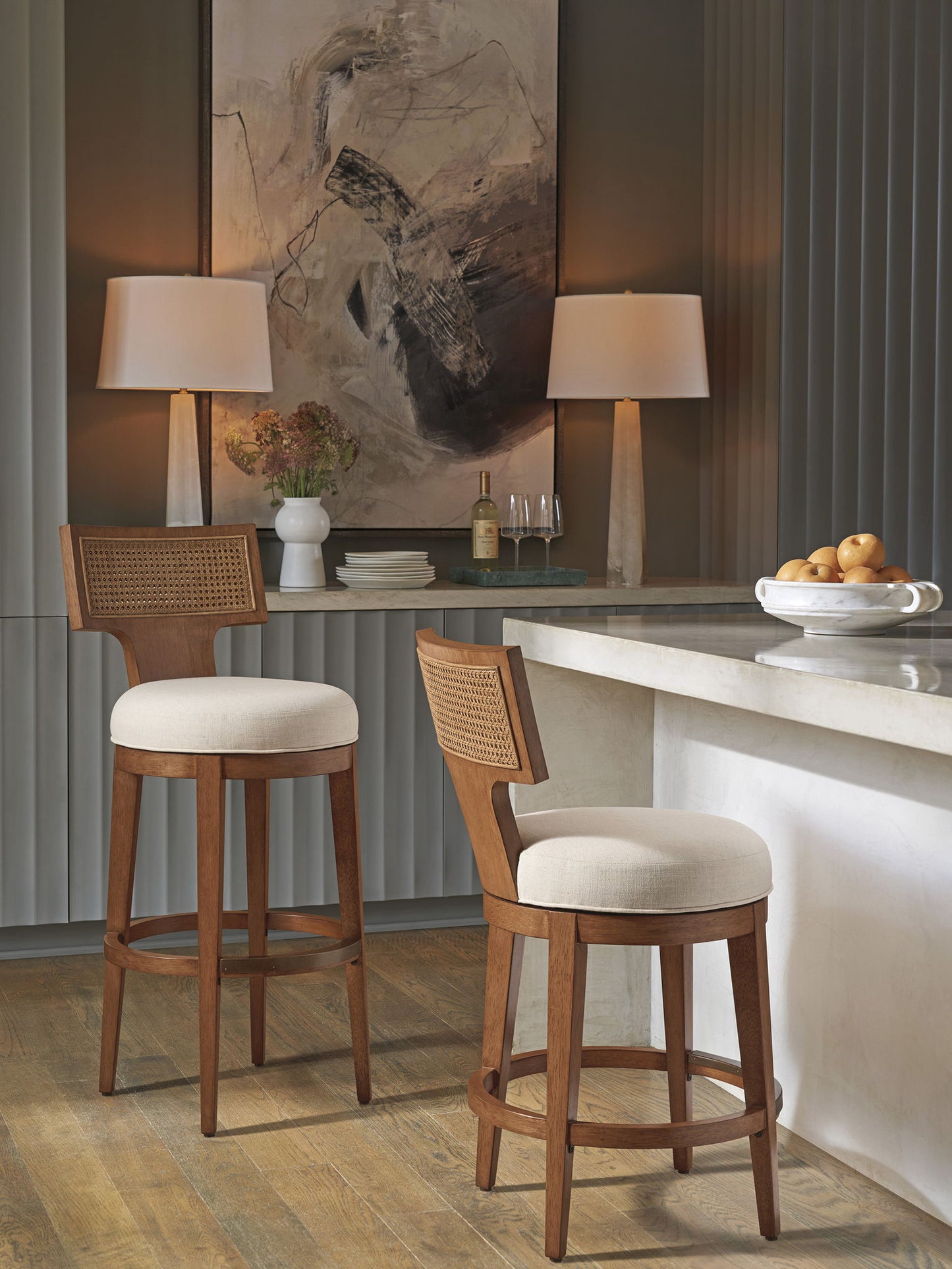 La Costa - Calavera Custom Woven Swivel Bar Stool