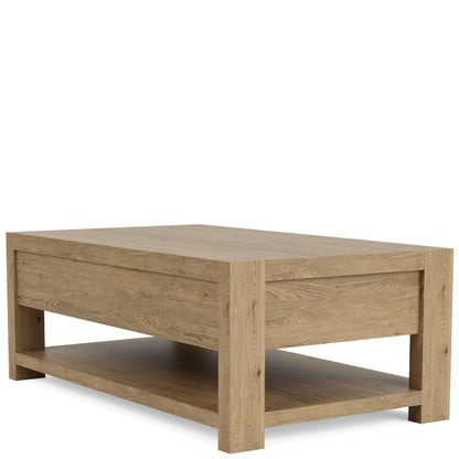 Davie - Rectangular Cocktail Table - Light Brown