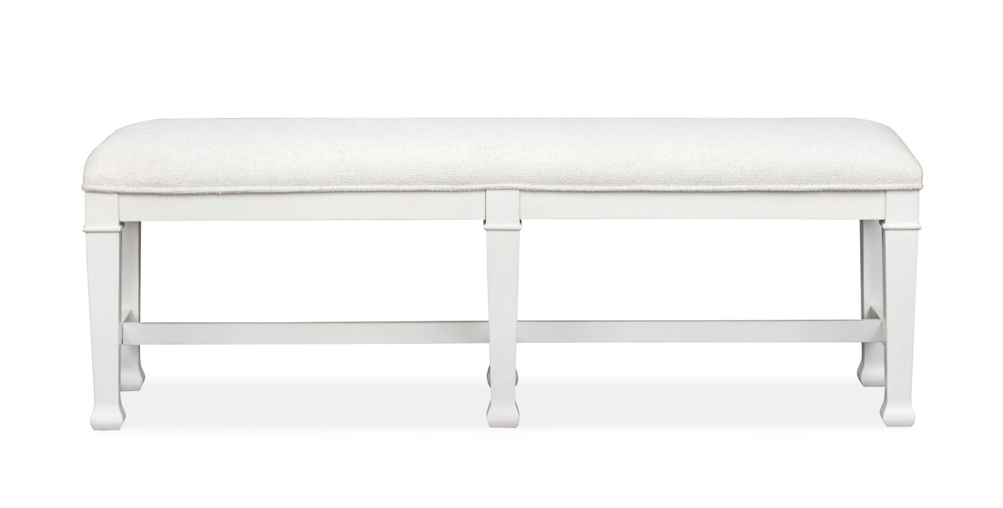 Kingston - Bench - Whisper White And Cerused Nutmeg
