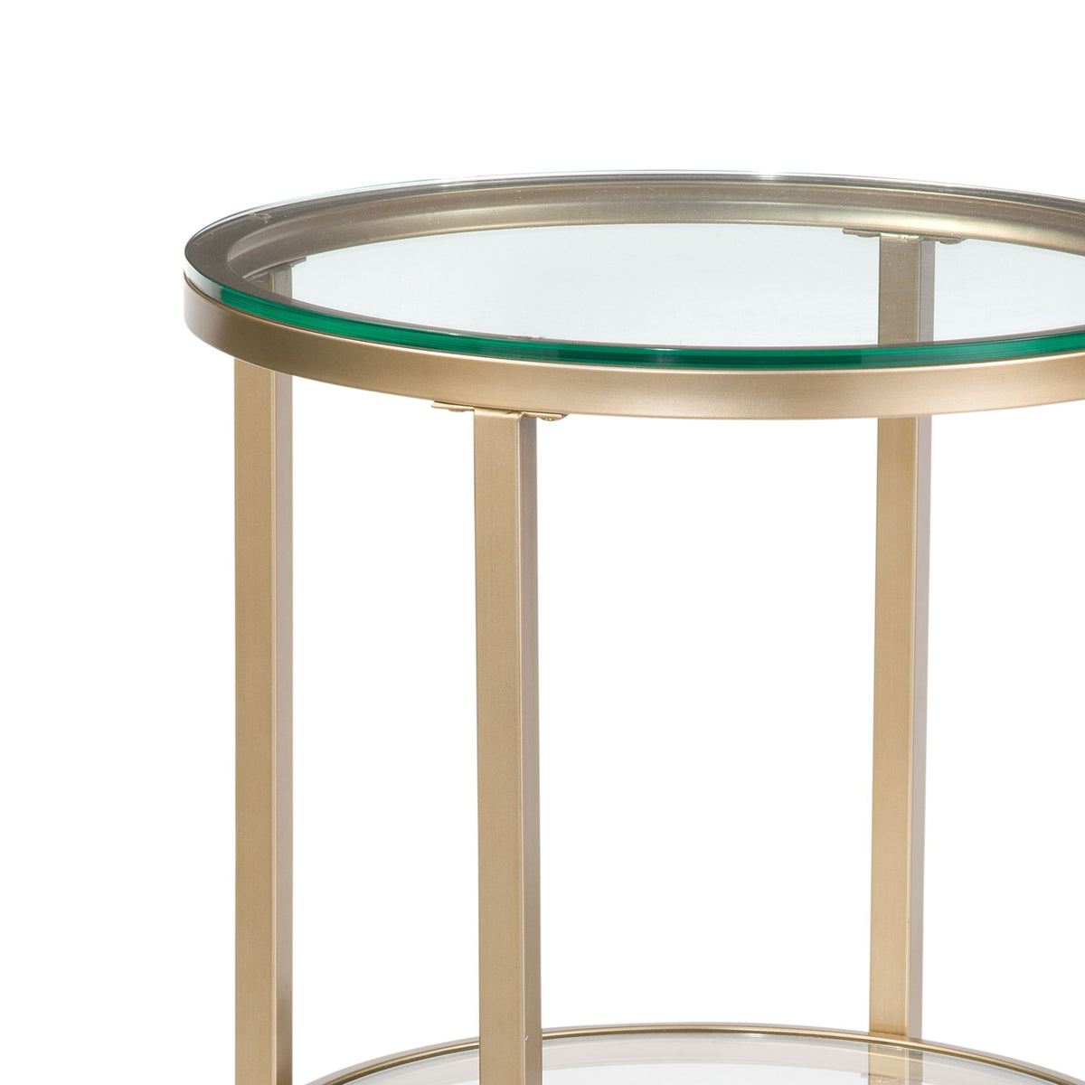 Anderson - Round End Table - Gold