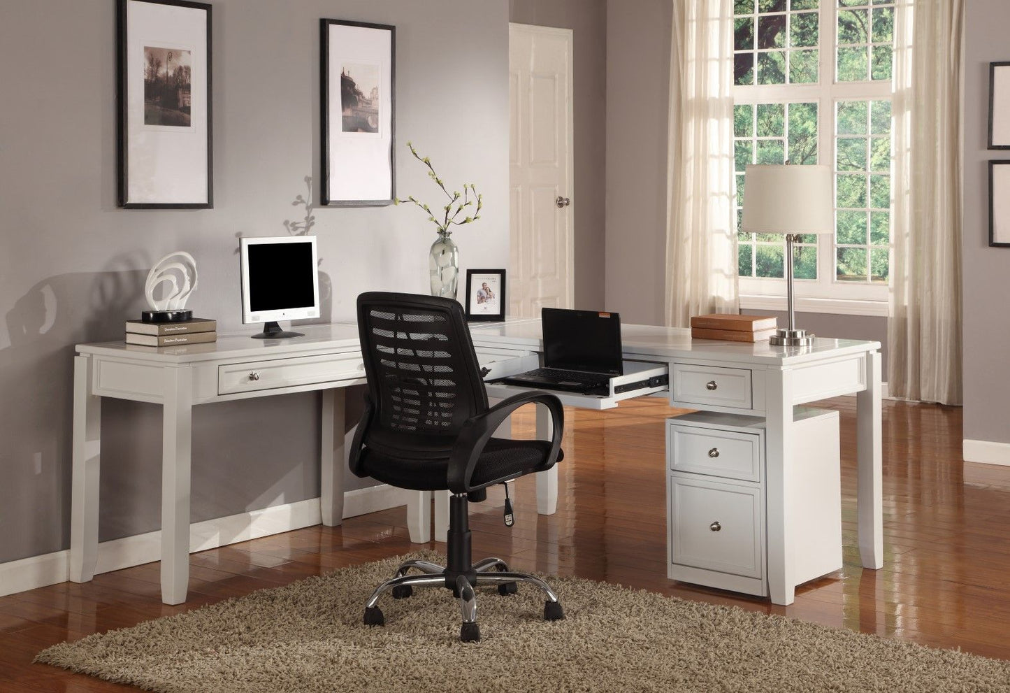 Boca - Rolling File Cabinet - Cottage White