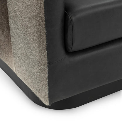 Lathe - Leather/Hide Accent Chair