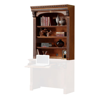 Huntington - Library Hutch - Antique Vintage Pecan