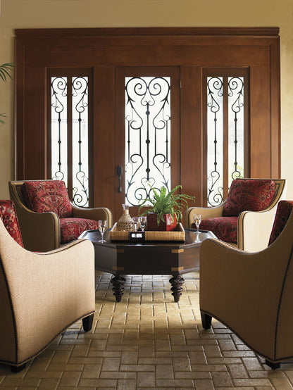 Royal Kahala - Koko Chair - Dark Red / Light Brown