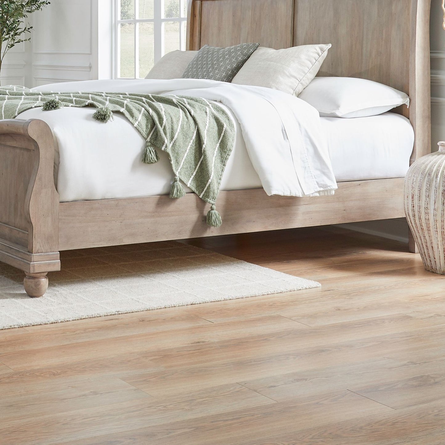 Rustic Traditions - California King Sleigh Rails - Saddle Tan
