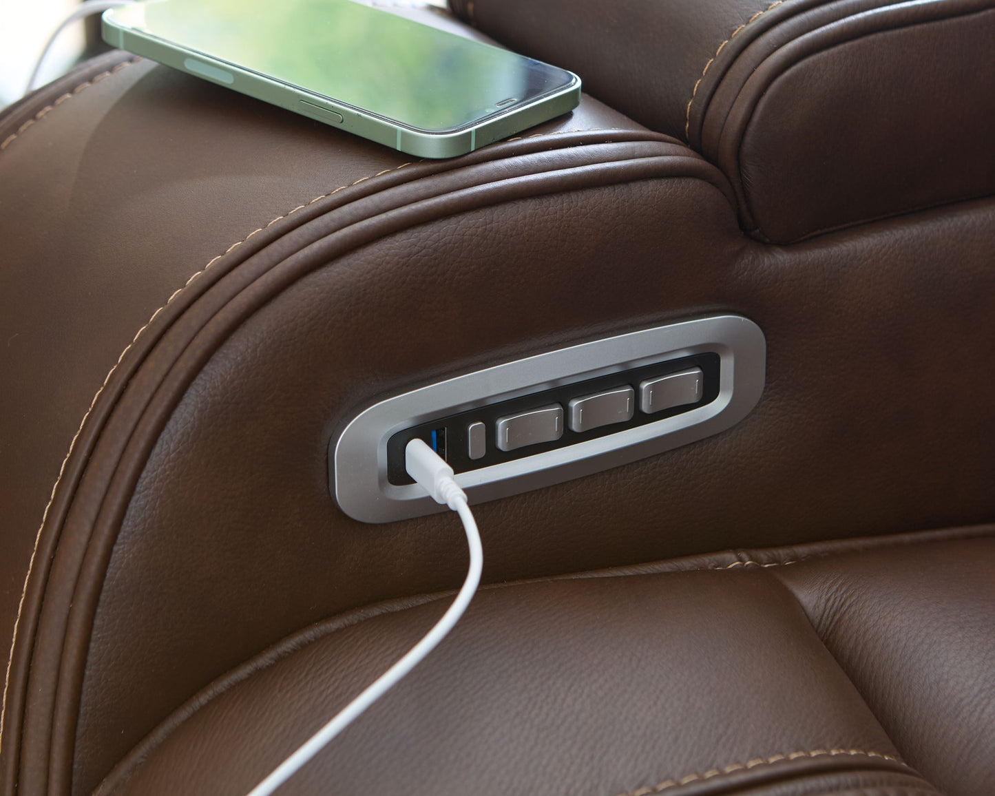 Knightington - Power Reclining Sofa With Audio Seating